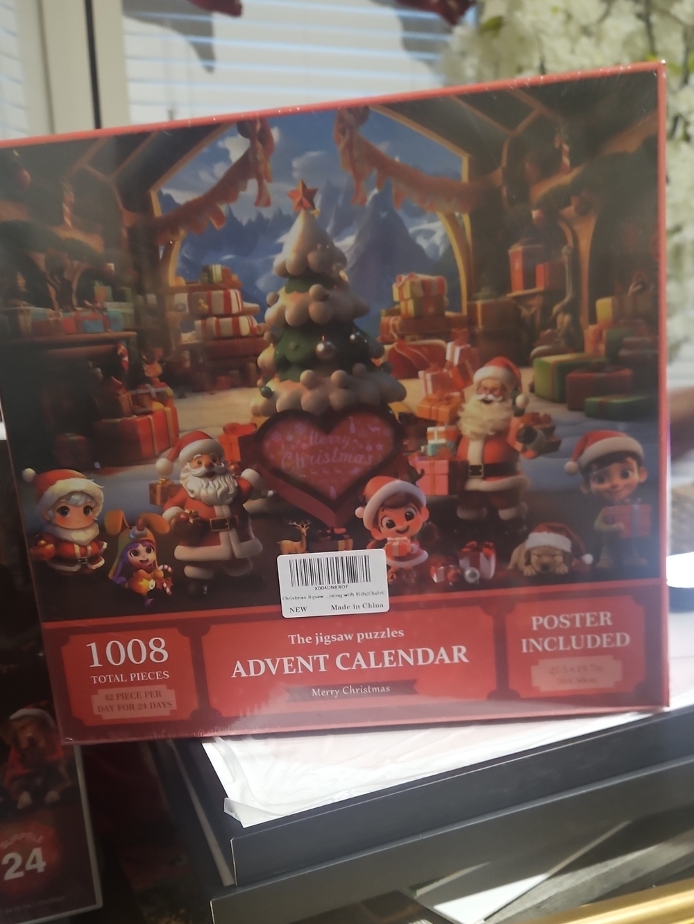 Advent Calendar Jigsaw Puzzle - Red Holiday Scene